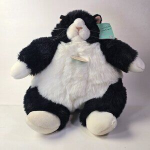 Incredible Petables Cat Plush Domino Fat Black White Tuxedo Kitten Stuffed VTG
